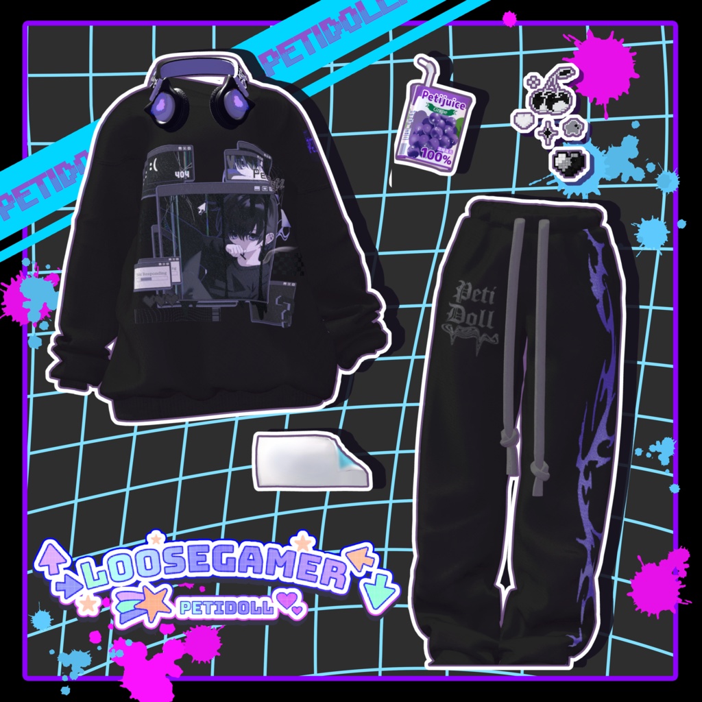 👾ルーズゲーマー👾(↑→LooseGamer↓←)7アバター対応