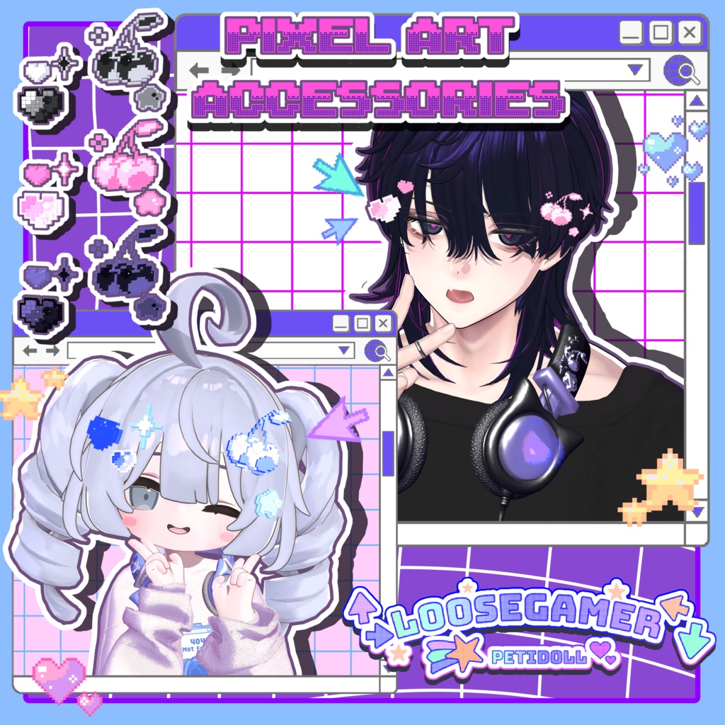 👾ルーズゲーマー👾(↑→LooseGamer↓←)7アバター対応