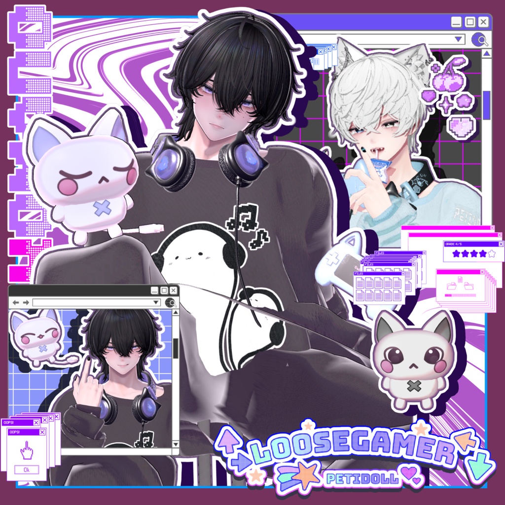 👾ルーズゲーマー👾(↑→LooseGamer↓←)7アバター対応