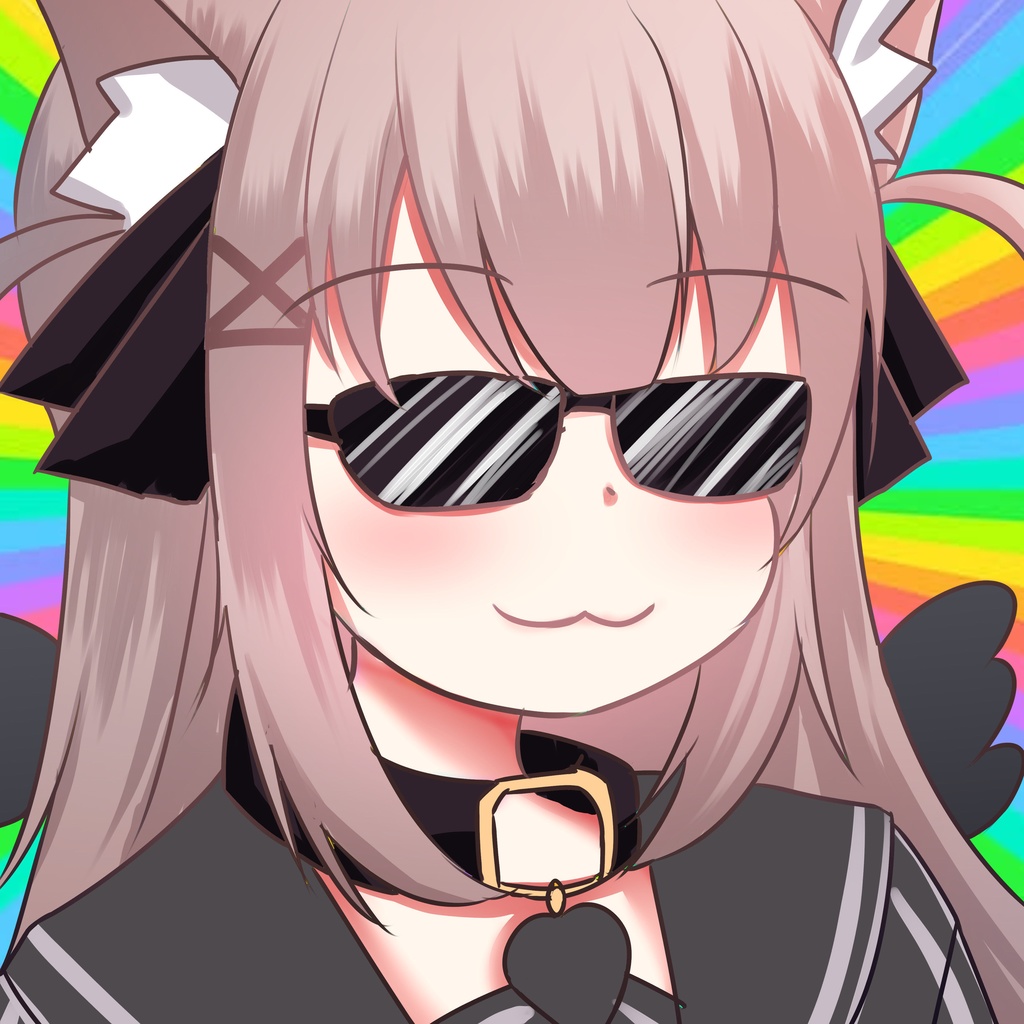 どや顔こはく缶バッジ