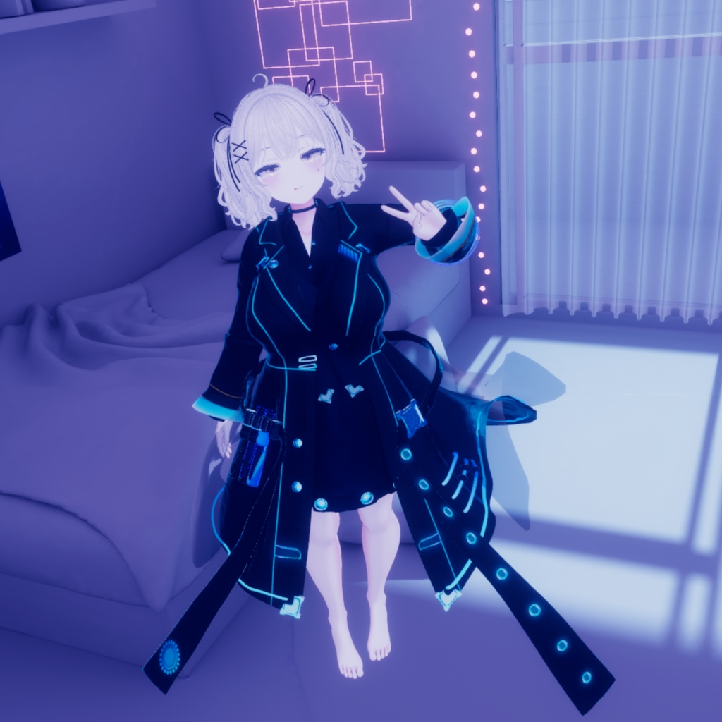 【VRChat用着せ替え衣装】感情被検体 ~Lab Coat α~