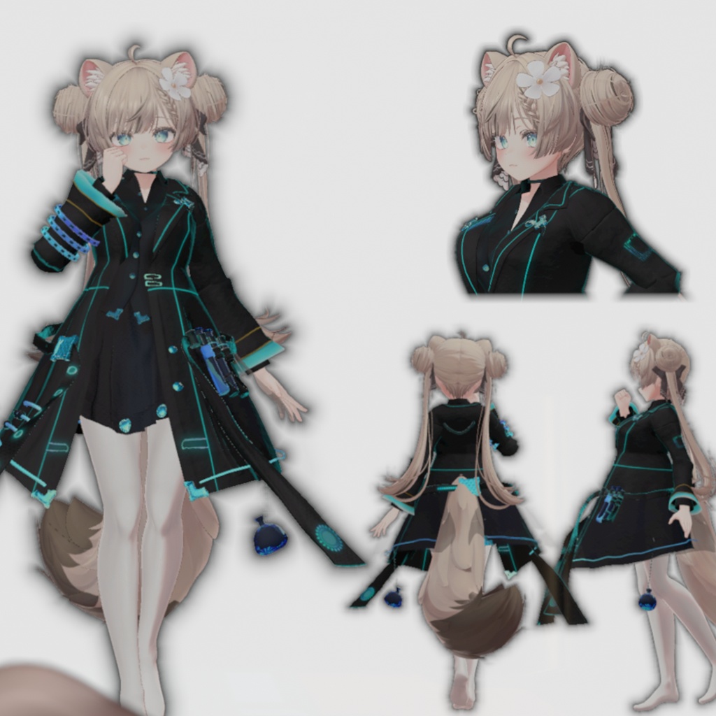 【VRChat用着せ替え衣装】感情被検体 ~Lab Coat α~