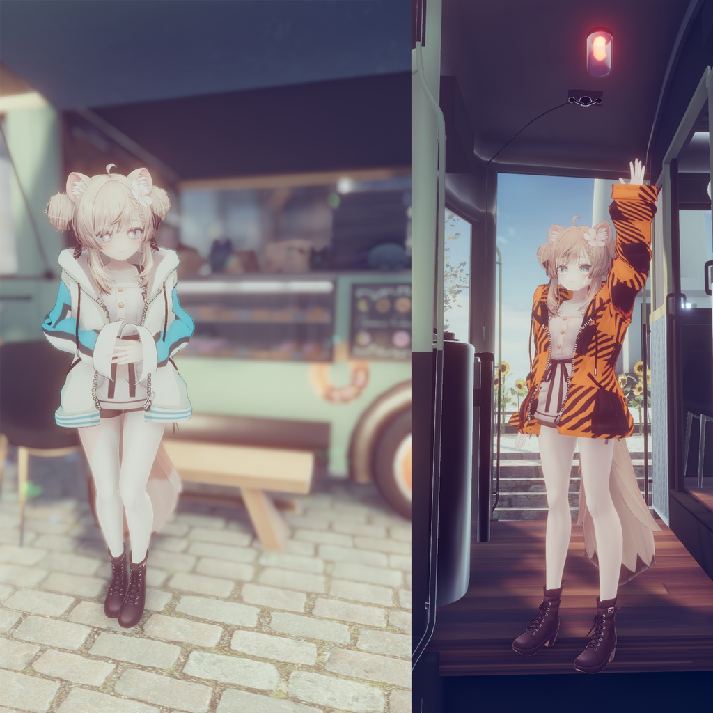 【複数アバター対応】彼パーカー【VRCaht用着せ替え衣装】