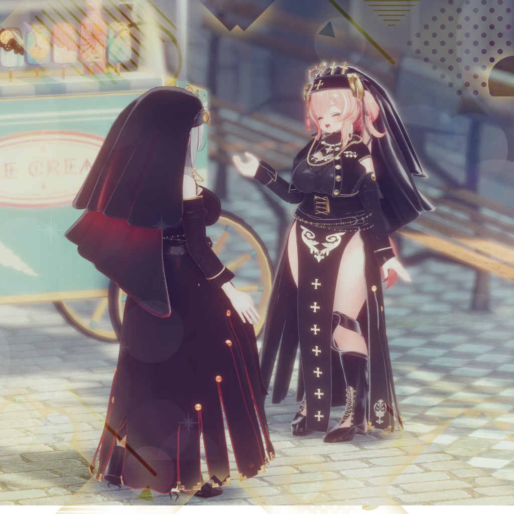 【7アバター対応】Nocturnal Sanctia【VRC衣装】