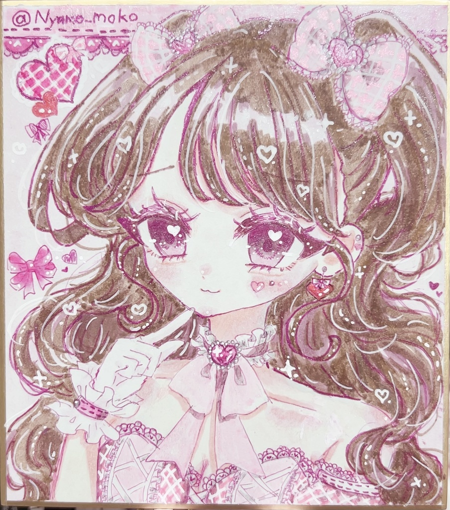 キラキラ♡アイドル前髪ちゃん色紙.⋆𝜗𝜚