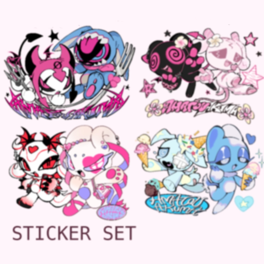 character sticker set