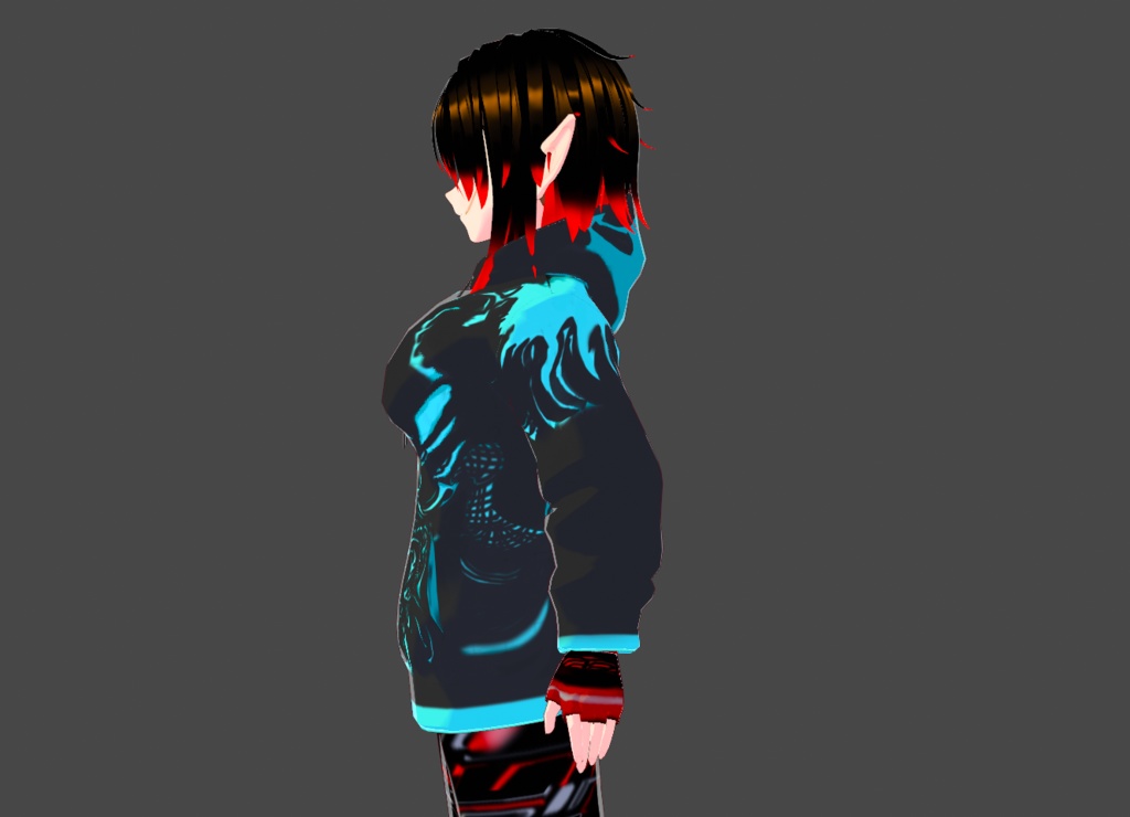Black Oni Hoodie (2.0) (( 黒鬼パーカー (2.0) ))