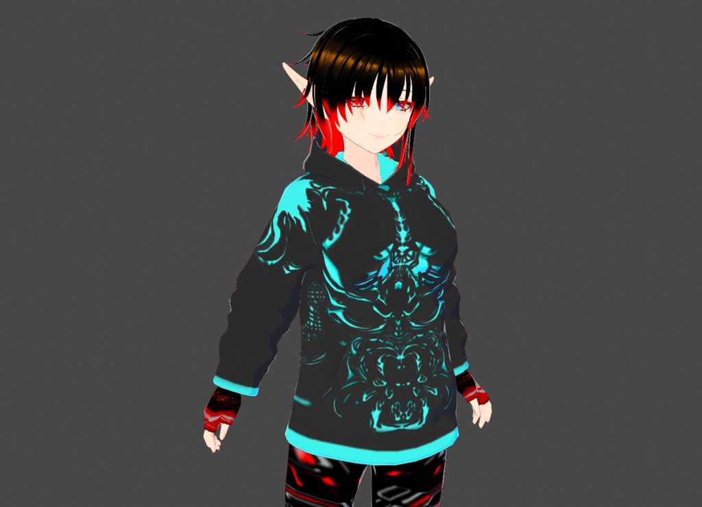 Black Oni Hoodie (2.0) (( 黒鬼パーカー (2.0) ))