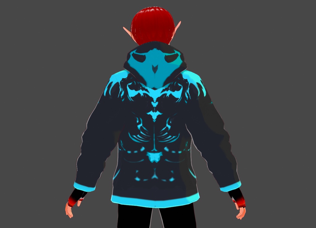 Black Oni Hoodie (2.0) (( 黒鬼パーカー (2.0) ))