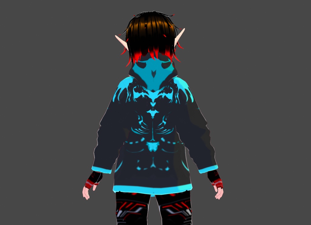 Black Oni Hoodie (2.0) (( 黒鬼パーカー (2.0) ))