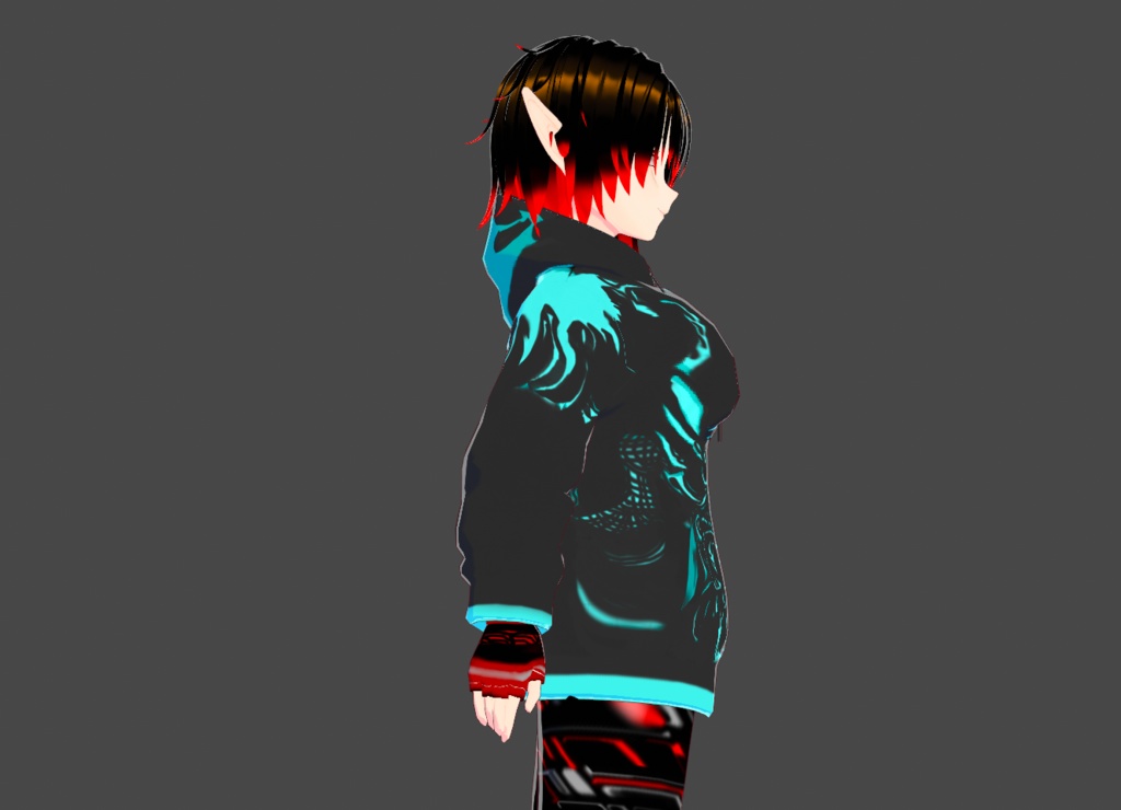 Black Oni Hoodie (2.0) (( 黒鬼パーカー (2.0) ))