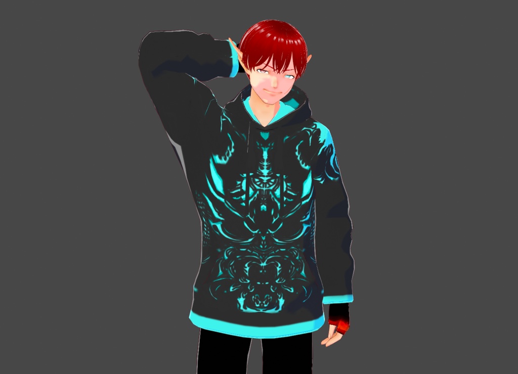 Black Oni Hoodie (2.0) (( 黒鬼パーカー (2.0) ))