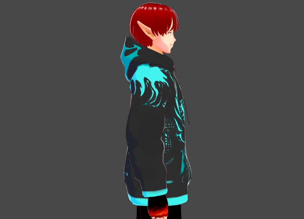 Black Oni Hoodie (2.0) (( 黒鬼パーカー (2.0) ))