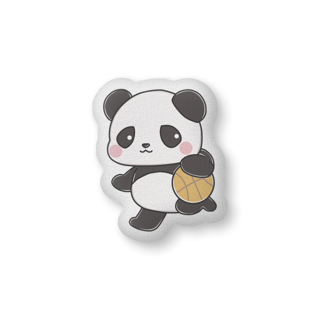 パンダバスケットボールのふかふかクッション