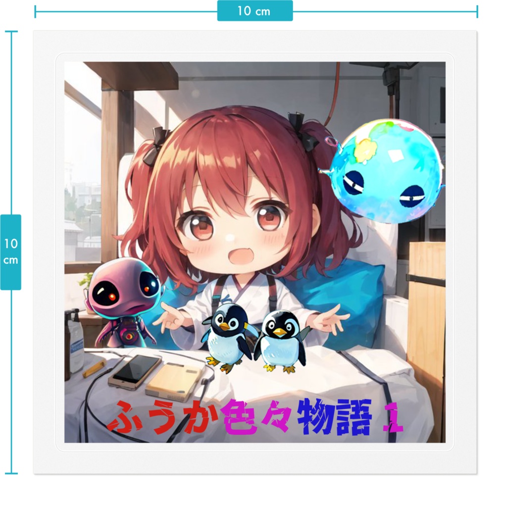 ふうか色々物語1 ステッカー