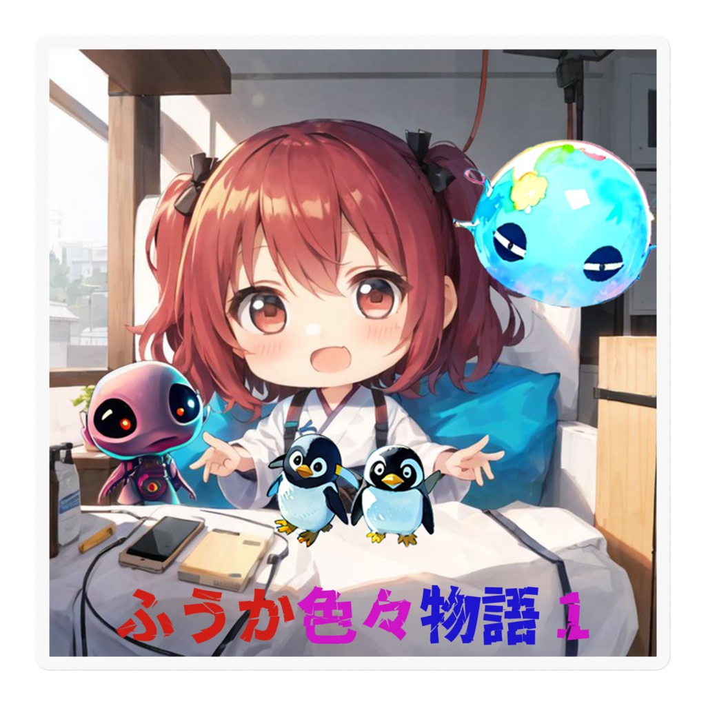 ふうか色々物語1 ステッカー