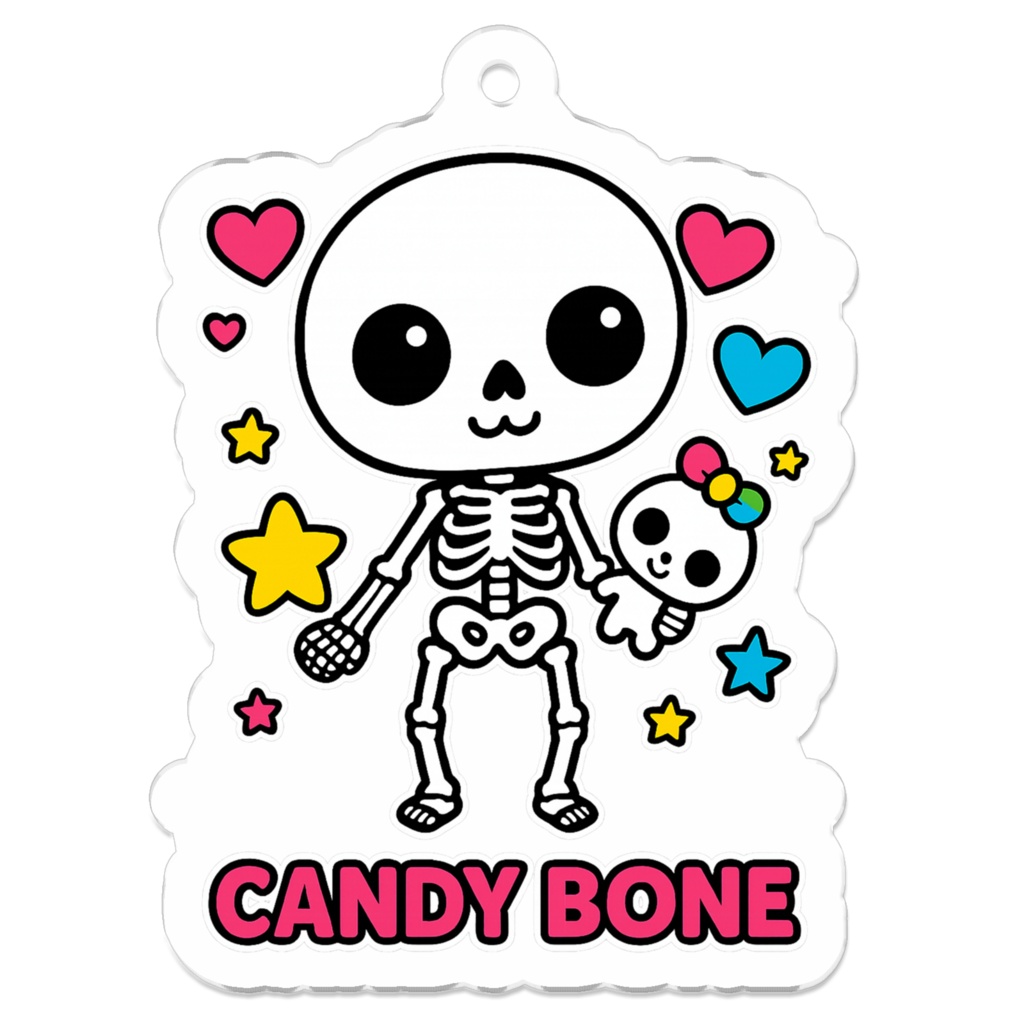 CANDY BONE ミニアクキー 5cm|骨の奥までスウィート♡