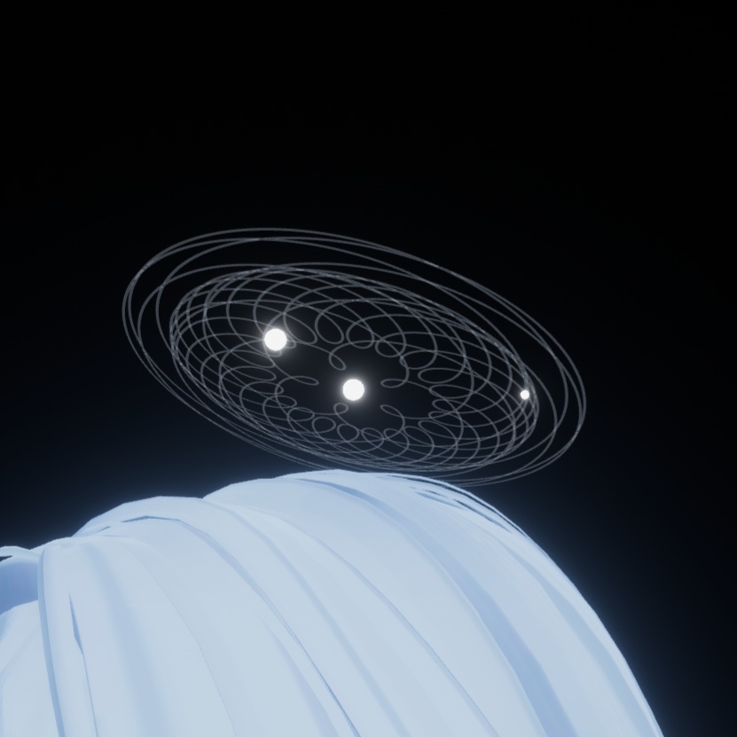 【無料あり】ひかる!うごく!惑星軌道ヘイロー【VRC向け】