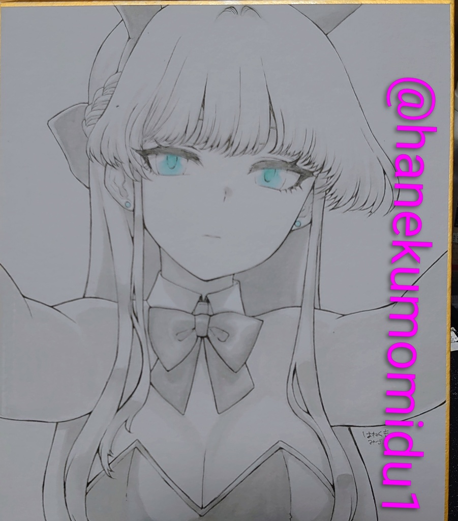 飛鳥馬トキ(バニー)中サイズ色紙