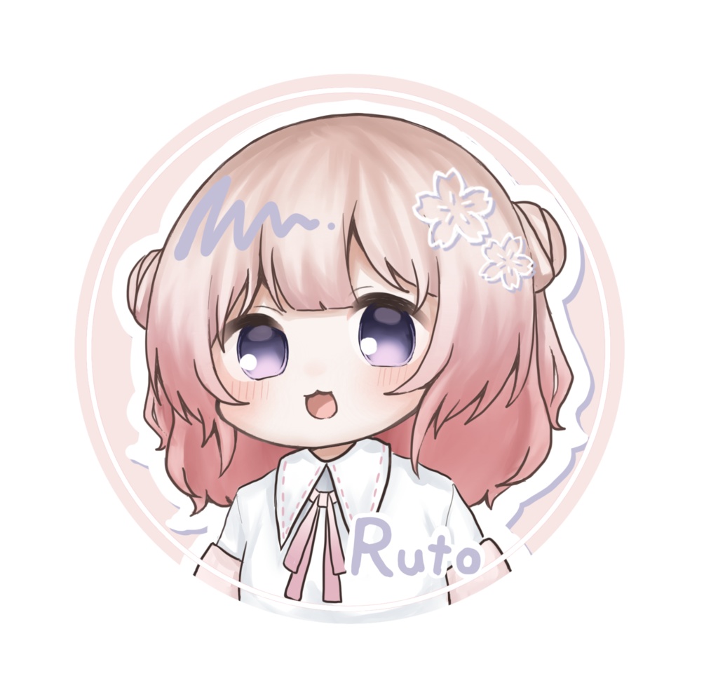 夜桜ると缶バッチ