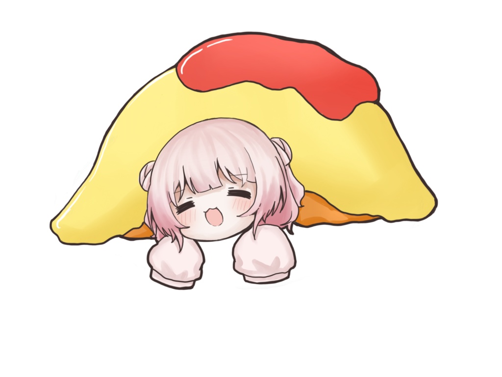 夜桜るとオムライスアクリルキーホルダー