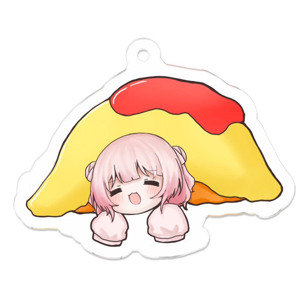 夜桜るとオムライスアクリルキーホルダー