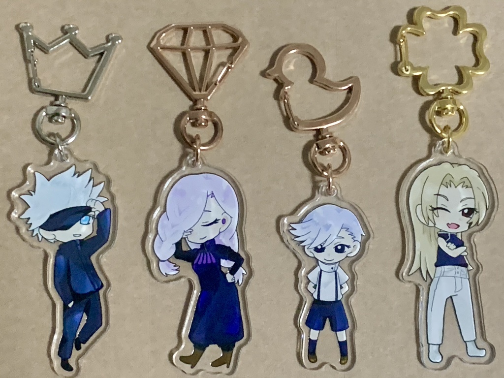 呪術廻戦アクリルキーホルダー 五条悟/冥冥/憂憂/九十九由基