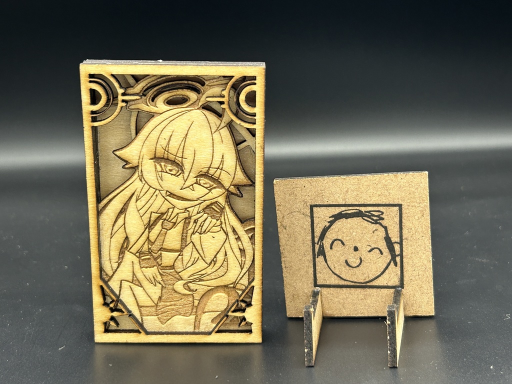 ブルーアーカイブ 「小鳥遊ホシノ」:木製シャドーボックス