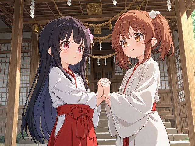 No001_03,神社でお参りする女の子、  3タイプ、12枚