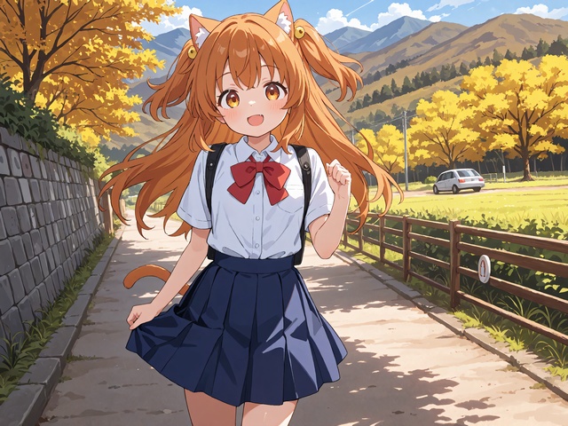 No002_01,里山を歩く女の子、３タイプ,12枚