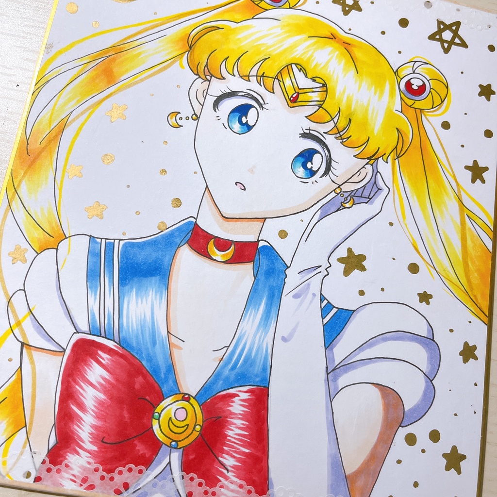 月野うさぎ 手描きイラスト