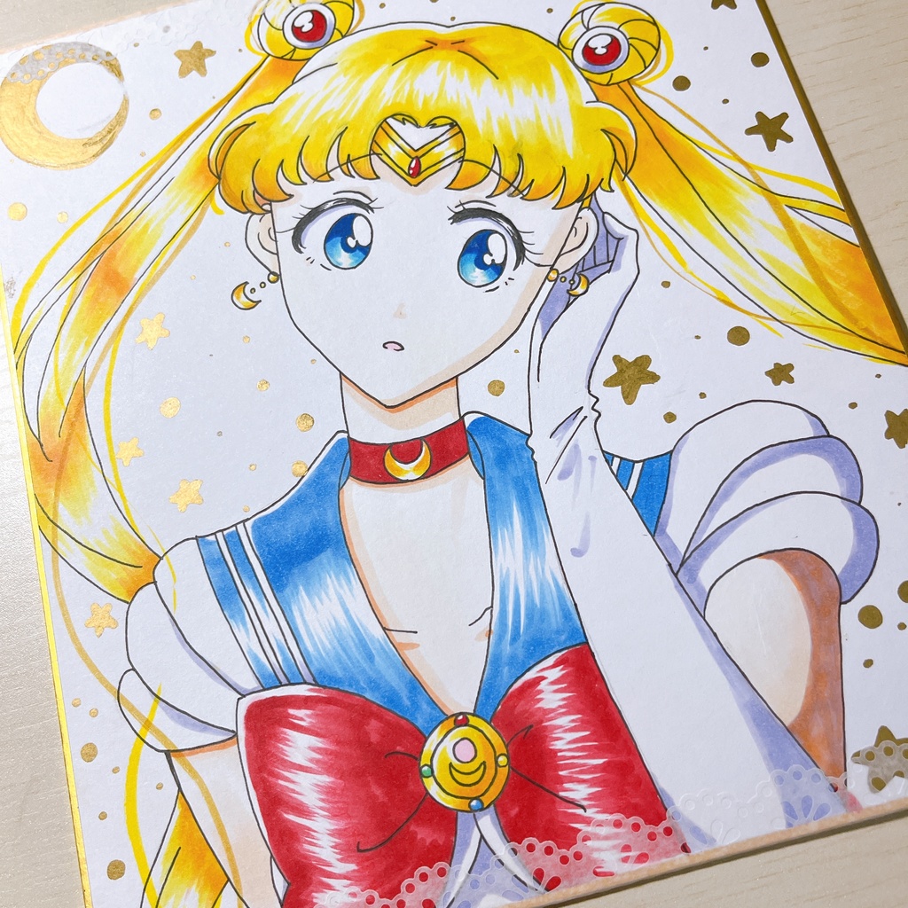 月野うさぎ 手描きイラスト