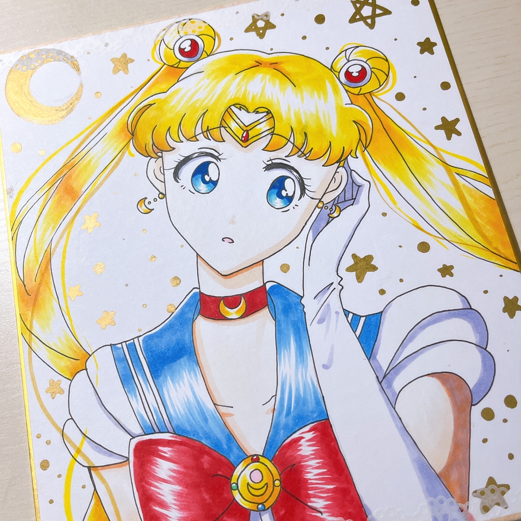 月野うさぎ 手描きイラスト