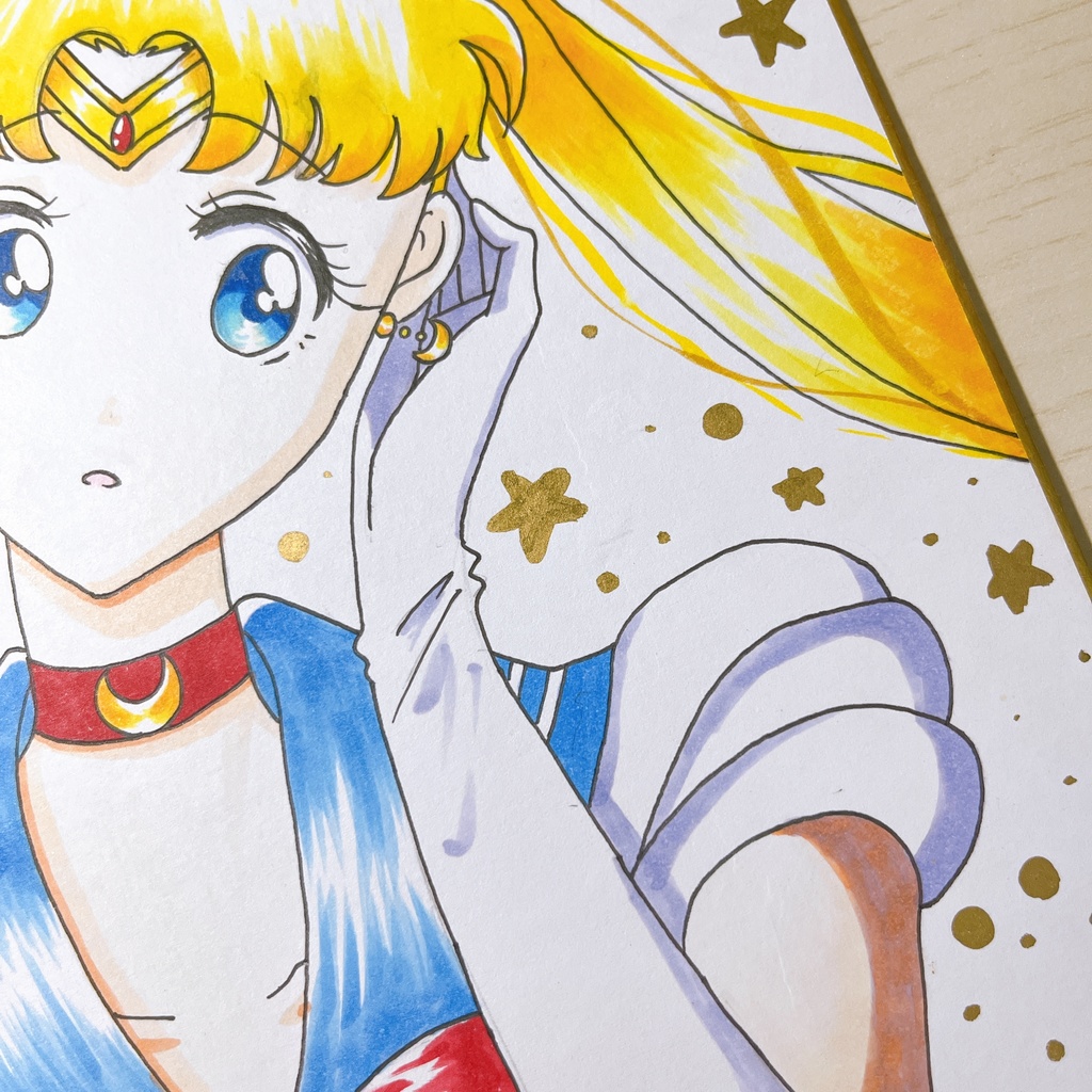 月野うさぎ 手描きイラスト