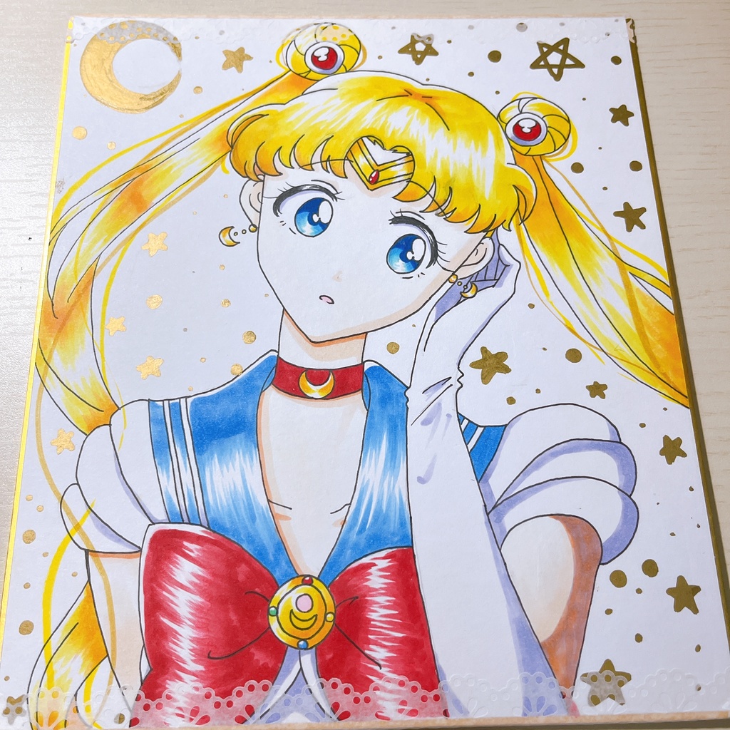 月野うさぎ 手描きイラスト