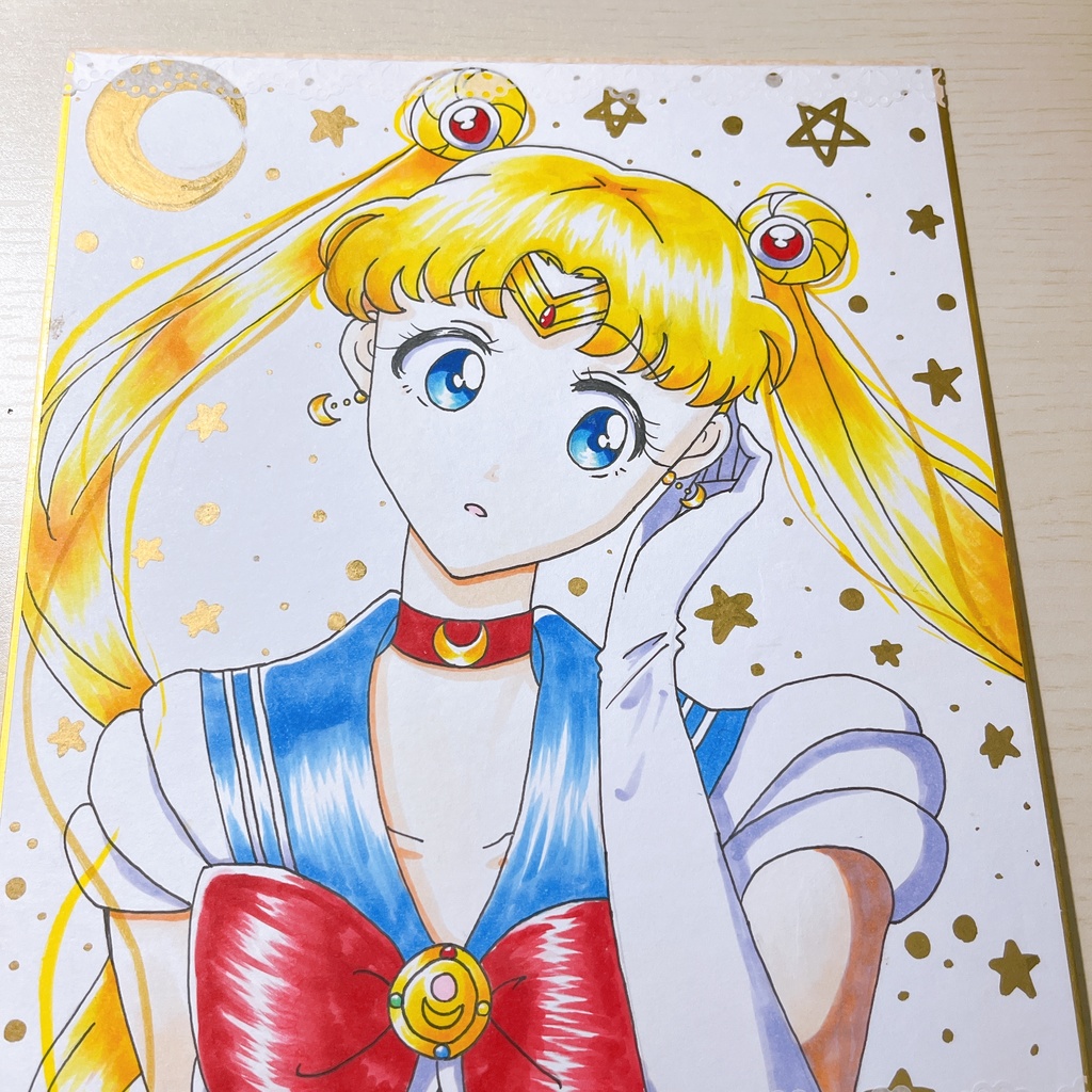 月野うさぎ 手描きイラスト