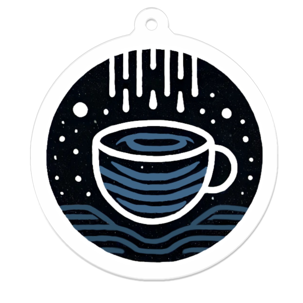 雨夜珈琲ロゴのアクキー