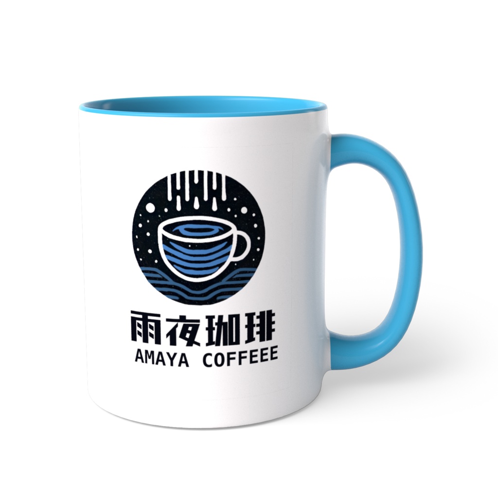 雨夜珈琲のロゴのマグカップ