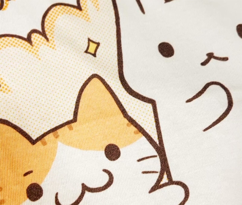 ふわふわアパートの住人たちカラーTシャツ