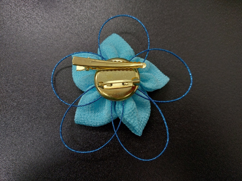 琉璃百合の髪飾り