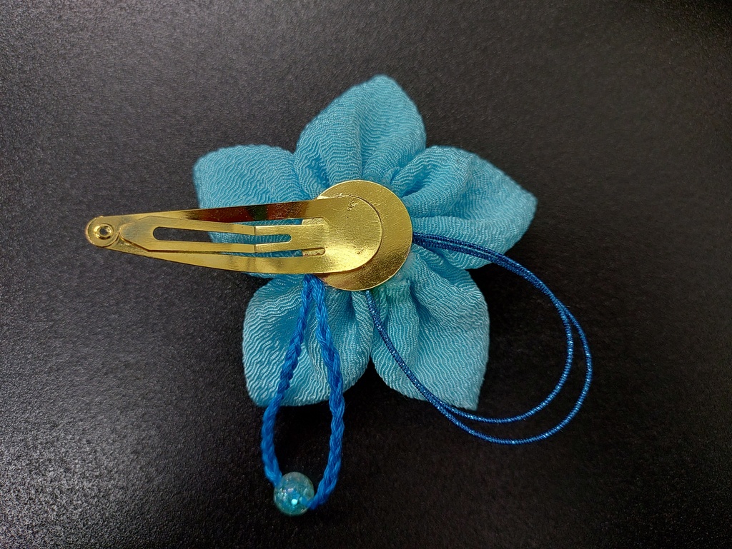 琉璃百合の髪飾り