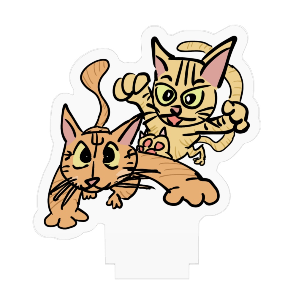 猫 アクリルフィギュア