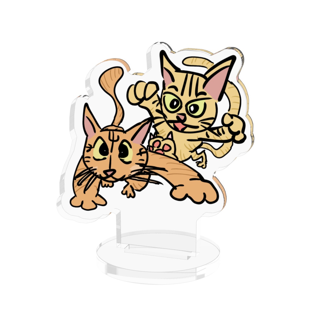 猫 アクリルフィギュア