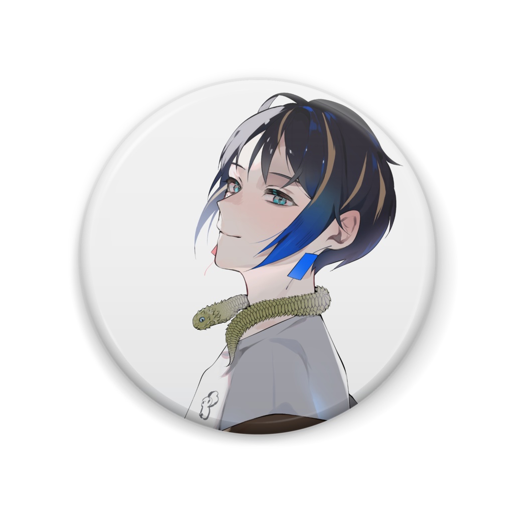 野梅缶バッチ57mm