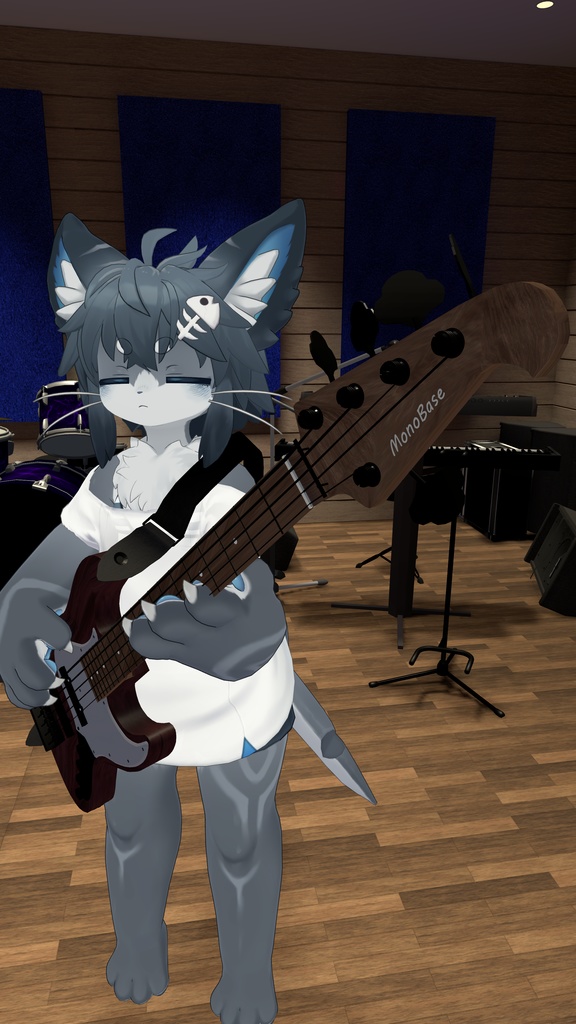 【VRC】MonoBase式_5弦エレキベース