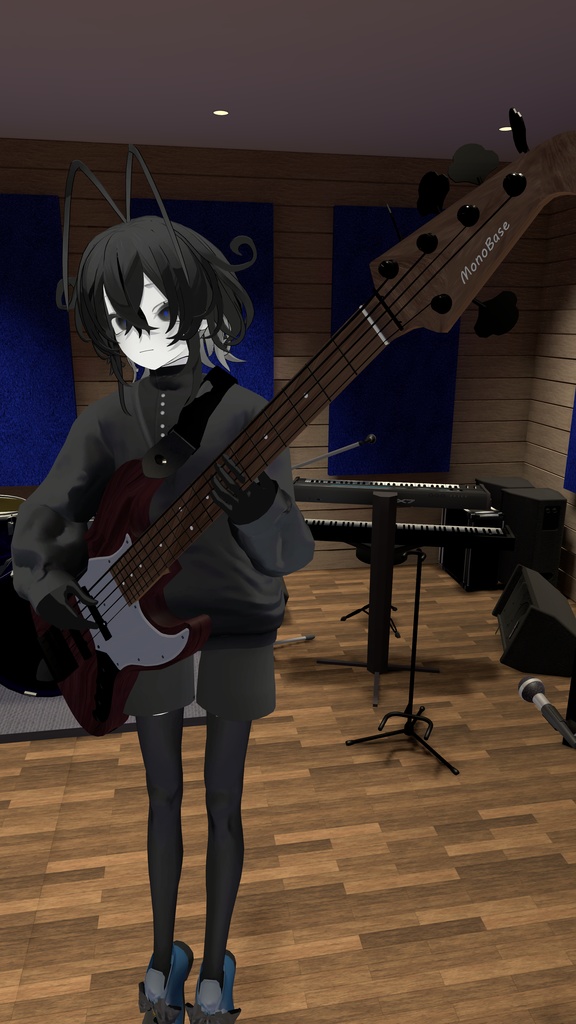 【VRC】MonoBase式_5弦エレキベース