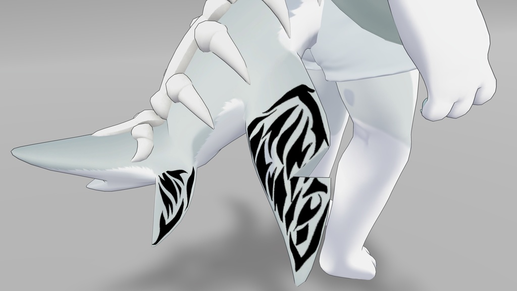 【VRC】シャロ(Chalo)くん用 サメ尻尾のタトゥー