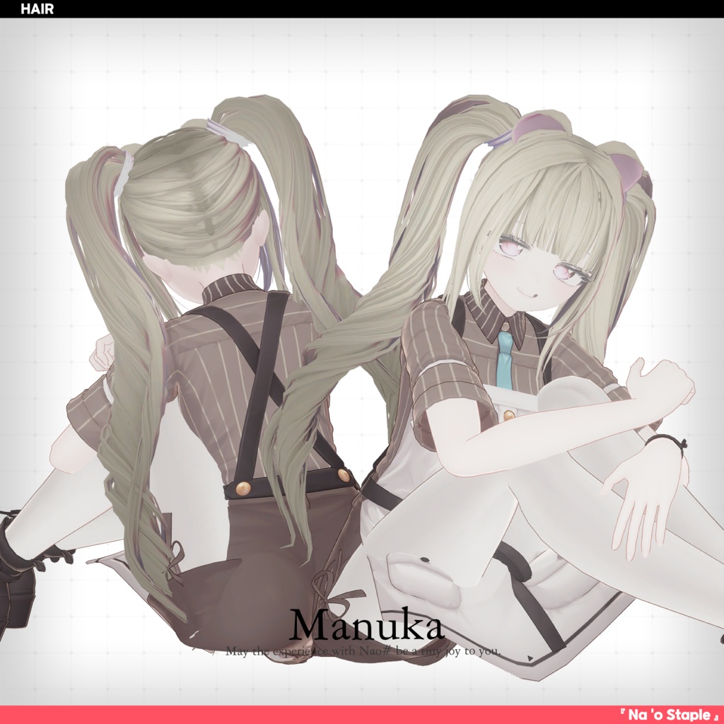 【VRC Hair】 Winter White