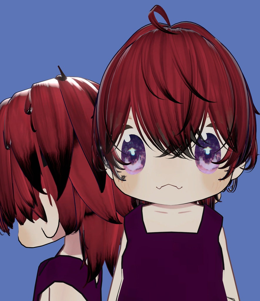 【VRC想定】【無造作ショートネオウルフ 】Ver.2 texture hair