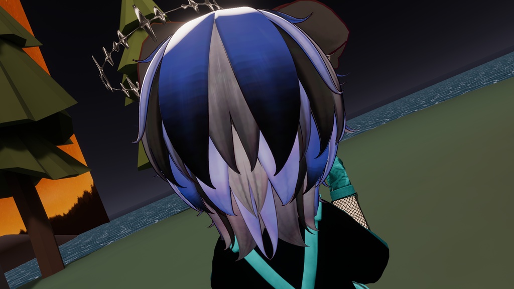 【VRC想定】【無造作ショートネオウルフ 】Ver.2 texture hair